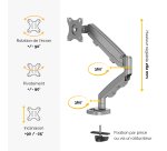 Fellowes Eppa 9683001 support d'écran plat pour bureau 101,6 cm (40") Argent