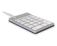 R-Go Tools Teclado numérico R-Go Numpad Break, teclado numérico ergonómico con software de pausa, con cable, blanco