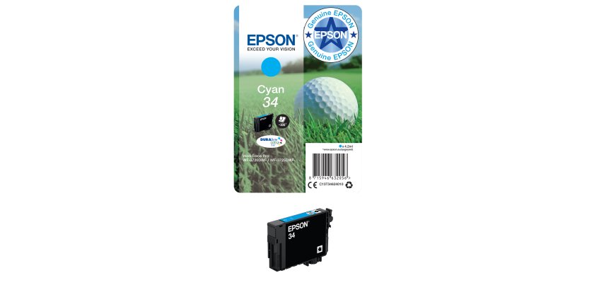Epson Golf ball 34 DURABrite Ultra Single Cyan Ink