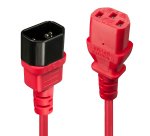 Lindy Rallonge secteur C14 vers C13, rouge, 0.5m