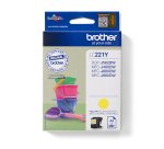 Brother LC221Y inktcartridge 1 stuk(s) Origineel Geel