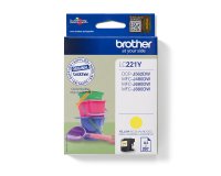 Brother LC221Y inktcartridge 1 stuk(s) Origineel Geel