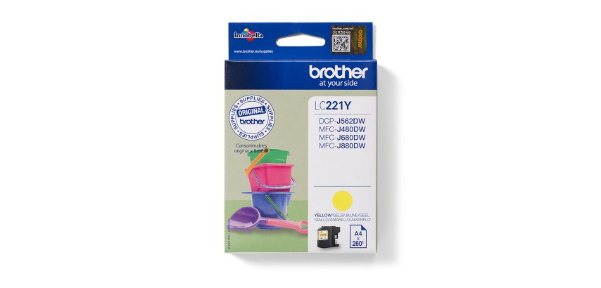 Brother LC221Y ink cartridge 1 pc(s) Original Yellow