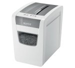 Destructeur leitz iq slim home office p4 coupe croisee  4x28mm detruit agrafes        trombones 30l 375x255x370mm