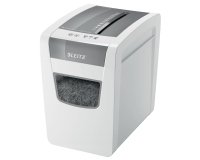 Destructeur leitz iq slim home office p4 coupe croisee  4x28mm detruit agrafes        trombones 30l 375x255x370mm