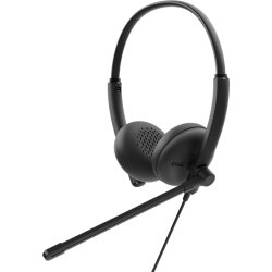 DELL WH125 Headset Bedraad Hoofdband Oproepen/muziek USB Type-C Zwart