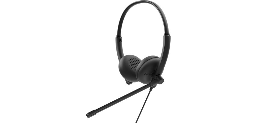 DELL WH125 Auricolare Cablato A Padiglione Ufficio USB tipo A Nero