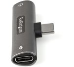 StarTech.com Adaptateur USB-C Audio & Chargeur - Convertisseur Prise Audio Mini Jack Aux TRRS 3.5mm Casque/Écouteurs - 60W USB Type-C Power Delivery Pass-Through - Smartphone/Tablette