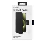 Celly WALLY mobile phone case 16 cm (6.3") Wallet case Black