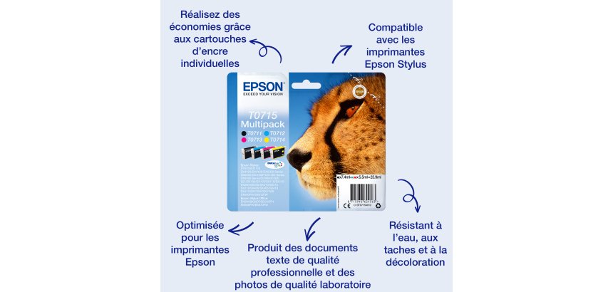 Epson Singlepack Black T0711 DURABrite Ultra Ink