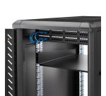 StarTech.com Étagère pour Rack Serveur 2U - Étagère Universelle pour Rack/Armoire d'Équipement Réseau 19" - Acier Gros Calibre - Capacité de Poids 23kg - Plateau de 55cm de Profondeur, Noir