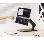 Equip 650124 Supporti a parete per TV 81,3 cm (32") Scrivania Nero