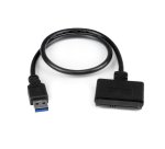 StarTech.com SATA to USB Cable, USB 5Gbps to 2.5in SATA I II III Hard Drive Adapter, External Converter for SSD or HDD Data Transfer