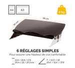 Fellowes Support clavier écriture/porte-document Easy Glide™ 8210001