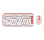 Logitech POP Icon Combo tastiera + Mouse Bluetooth (Rosa, Bianco)