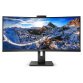 Philips P Line 346P1CRH/00 LED display 86,4 cm (34") 3440 x 1440 pixels UltraWide Quad HD Noir