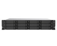 QNAP TS-1273AU-RP-8G serveur de stockage NAS Rack (2 U) Ryzen Embedded V1500B 8 Go DDR4 0 To QNAP QTS Aluminium, Noir