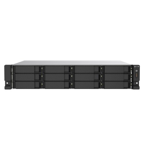 QNAP TS-1273AU-RP-8G serveur de stockage NAS Rack (2 U) Ryzen Embedded V1500B 8 Go DDR4 0 To QNAP QTS Aluminium, Noir