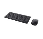 Trust Lyra clavier Souris incluse Bureau RF sans fil + Bluetooth AZERTY Français Noir