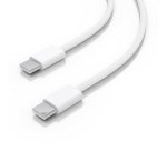 AISENS Cable USB 2.0 3A 60W Apple, tipo USB-C/M-USB-C/M, Blanco, 1.0m