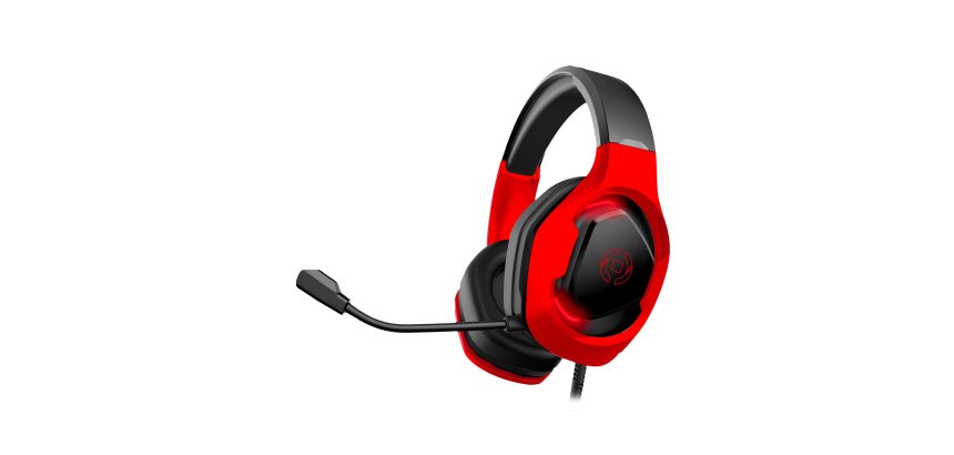 Celly CyberBeat Auricolare Cablato A Padiglione Gaming USB tipo A Nero, Rosso