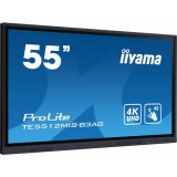 iiyama TE5512MIS-B3AG Écran d'affichage dynamique En forme de kiosk 139,7 cm (55") LCD Wifi 400 cd/m² 4K Ultra HD Noir Écran tactile Intégré dans le processeur Android 11 18/7