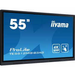 iiyama TE5512MIS-B3AG Écran d'affichage dynamique En forme de kiosk 139,7 cm (55") LCD Wifi 400 cd/m² 4K Ultra HD Noir Écran tactile Intégré dans le processeur Android 11 18/7