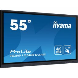 iiyama TE5512MIS-B3AG affichage de messages En forme de kiosk 139,7 cm (55") LCD Wifi 400 cd/m² 4K Ultra HD Noir Écran tactile Intégré dans le processeur Android 11 18/7