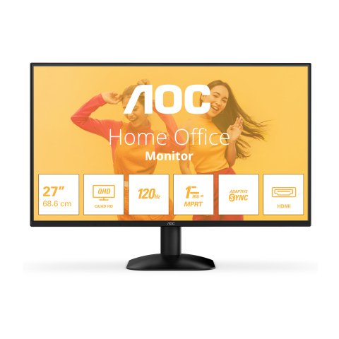 AOC B3 Q27B35S3 pantalla para PC 68,6 cm (27") 2560 x 1440 Pixeles Quad HD LED Negro