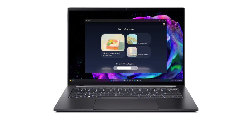 Acer Swift SFX14-73G-7753 Intel Core Ultra 7 255H Ordinateur portable 36,8 cm (14.5") Écran tactile WQXGA+ 16 Go LPDDR5x-SDRAM 1 To SSD NVIDIA GeForce RTX 5060 Wi-Fi 6E (802.11ax) Windows 11 Home Gris