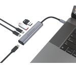 Conceptronic HUBBIES22G hub di interfaccia USB 3.2 Gen 1 (3.1 Gen 1) Type-C 5000 Mbit/s Grigio