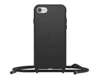 OtterBox React Necklace Coque pour iPhone SE (3rd/2nd gen)/8/7, coque de protection ultra fine avec collier réglable et amovible, testé selon les normes militaires. Noir