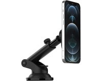 OtterBox Support de tableau de bord pour voiture pour MagSafe, fixation solide sur le tableau de bord de la voiture MagSafe, conçu pour être facile, solide et sûr à installer, compatible iPhone 14/iPhone 13/iPhone 12 Series, Noir