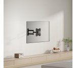 AISENS Soporte Eco Giratorio, Inclinable Para Monitor/TV 30kg (3 Pivotes) De 23"-43", Negro