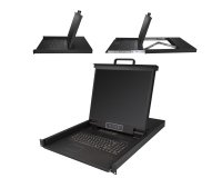 StarTech.com Console KVM à Montage Rack 16 ports avec Câbles de 1,82m - Switch KVM Intégré avec Écran LCD 19" - Tiroir LCD 1U Complet - KVM OSD - Durable 50,000 MTBF - Support USB + VGA - Clavier QWERTY