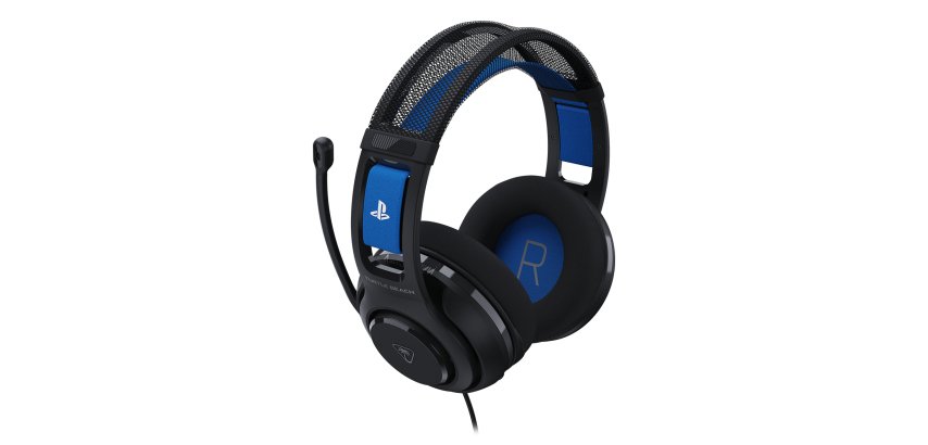 Turtle Beach Atlas 200 Cuffie Nero da gioco cablate con licenza ufficiale per PlayStation - driver Nanoclear da 50 mm, microfono flip-to-mute, cuscinetti in memory foam, archetto mobile