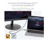 StarTech.com Câble adaptateur USB-C vers Mini DisplayPort 4K 60 Hz de 1 m en noir