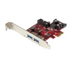 StarTech.com Scheda PCI Express USB 3.0 (5Gbps) a 4 porte - 2 esterne e 2 interne - Alimentazione SATA - Scheda di Espansione PICe USB 3.0 con Supporto UASP - 2 collettori scheda madre (IDC) interni