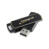 Integral INFD8GB360SEC3.0 lecteur USB flash 8 Go USB Type-A 3.2 Gen 1 (3.1 Gen 1) Noir, Or