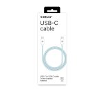 Celly USBCUSBCCOTTLB cable USB 1,5 m USB C Azul, Blanco