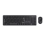 Pack Trust TKM-360 Teclado QWERTY Español+ Ratón inalámbrico Negro