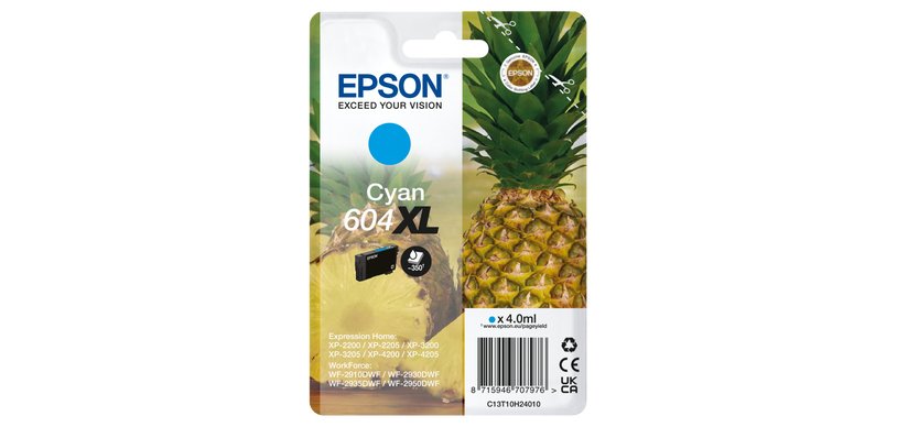 Epson Singlepack Cyan 604XL Ink