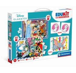 Clementoni Edukit 4 in 1 - Disney Classics Puzzle Cartoni