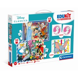 Clementoni Edukit 4 in 1 - Disney Classics Puzzle Cartoni