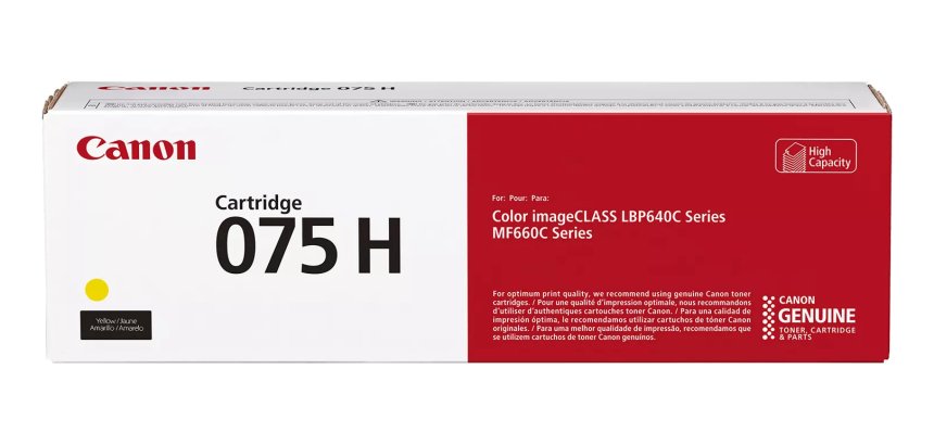 Canon 075 H Cartouche de toner 1 pièce(s) Original Jaune