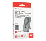 Verbatim 32272 Lithium Polymer (LiPo) Power Bank 10000 mAh Wireless Charging Gray