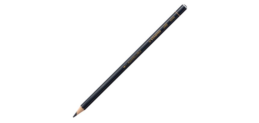 Crayon stabilo all mine grasse adapté à toutes surfaces aquarellable finition tête ttrempée coloris noir