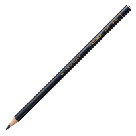 Crayon stabilo all mine grasse adapté à toutes surfaces aquarellable finition tête ttrempée coloris noir