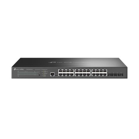 TP-Link Omada SG3428XPP-M2 commutateur réseau Géré L2+ 2.5G Ethernet (100/1000/2500) Connexion Ethernet, supportant l'alimentation via ce port (PoE) 1U Noir