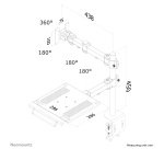Neomounts FPMA-D960NOTEBOOK Support d'écran à fixer avec support pour ordinateur portable 10-27"